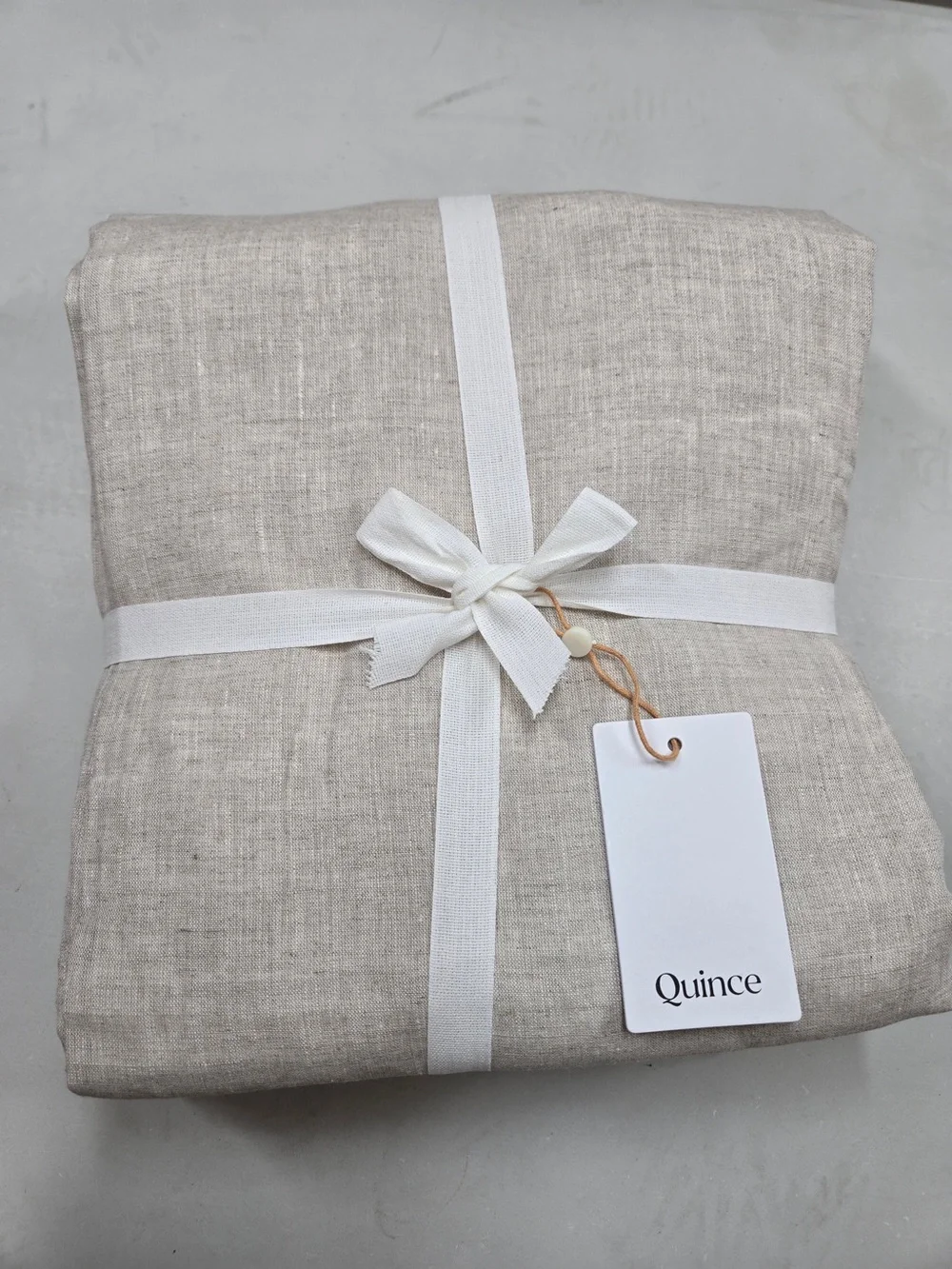 NWT QUINCE Set Of 2 48x96 European Linen Curtains Flax 0014